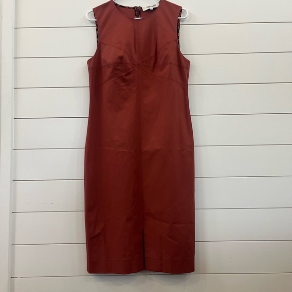 Diane Von Furstenberg Dresses & Skirts - Diane Von Furstenberg Red Sheath Midi Dress